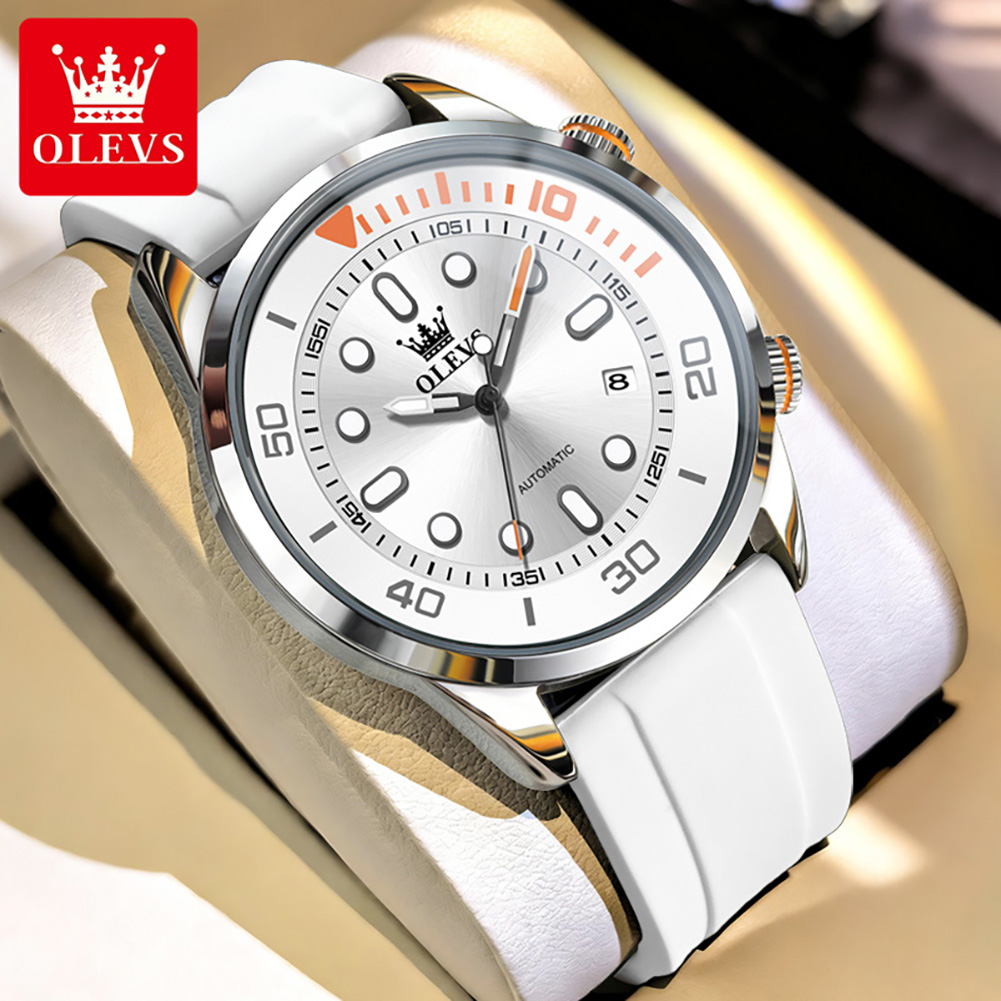 Luxury Watch White - OLEVS Luxury Watch 30M Water Resistant