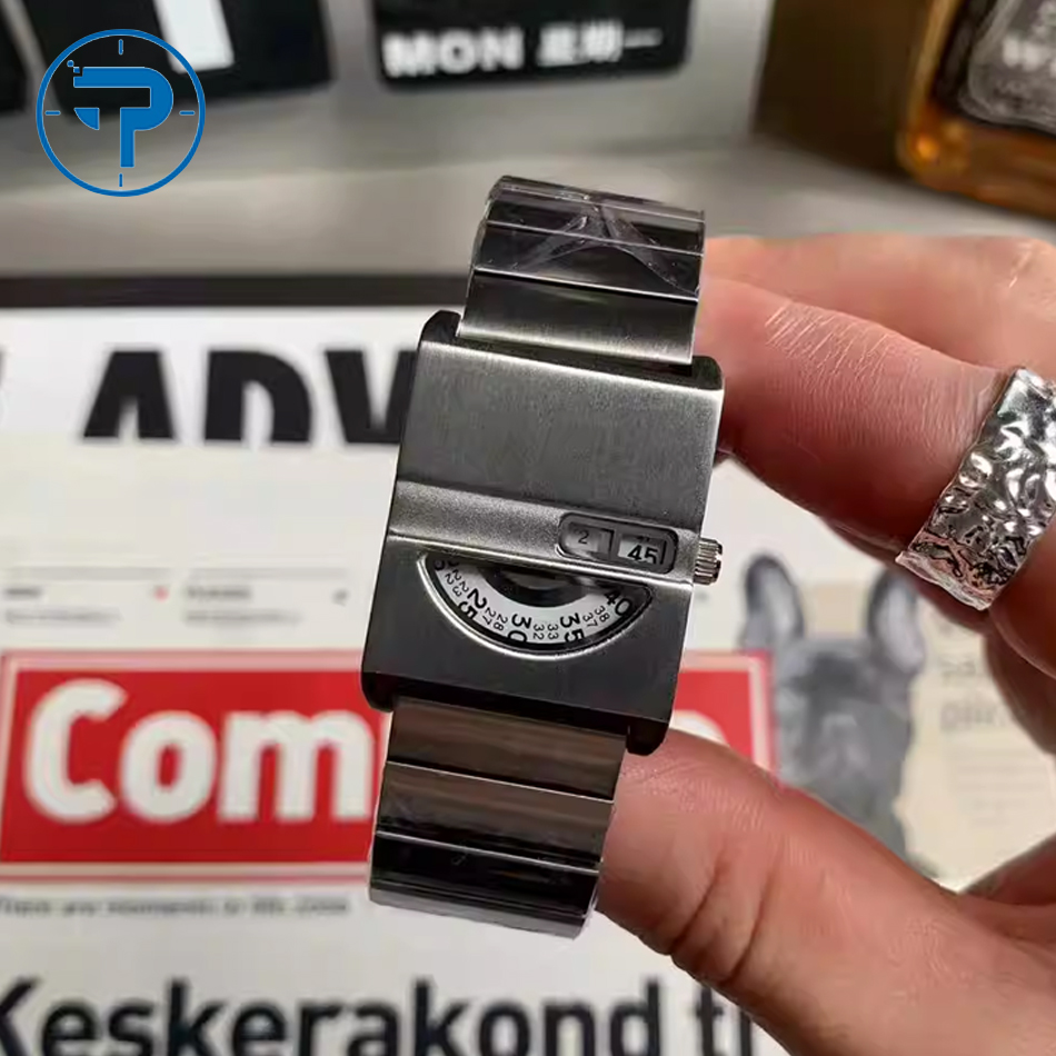 Best Luxury Quartz Watch - Men's Bracelet Watches Square Watch Stainless