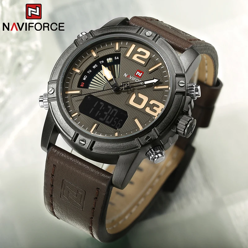 Luxury Watch Zone - NAVIFORCE Top Brand Men Watch Multifunction