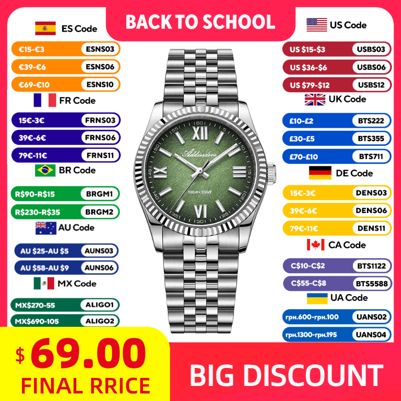 Luxury Watch Quartz - ADDIESDIVE Elegant Watch for Woman Luxury
