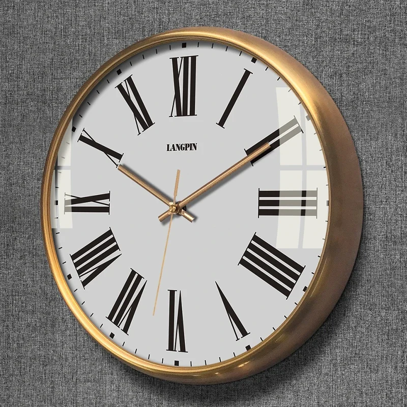 Luxury Watch House - Modern Large Wall Clocks Luxury Silent