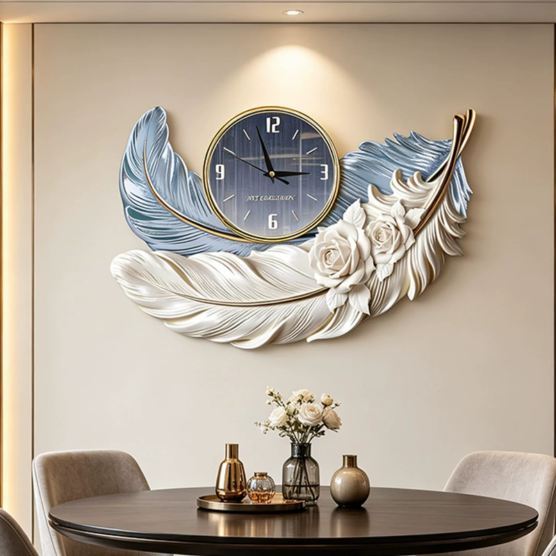 High-end Feather Design Wall C - đánh giá và giá Luxury Watch Wall Clock