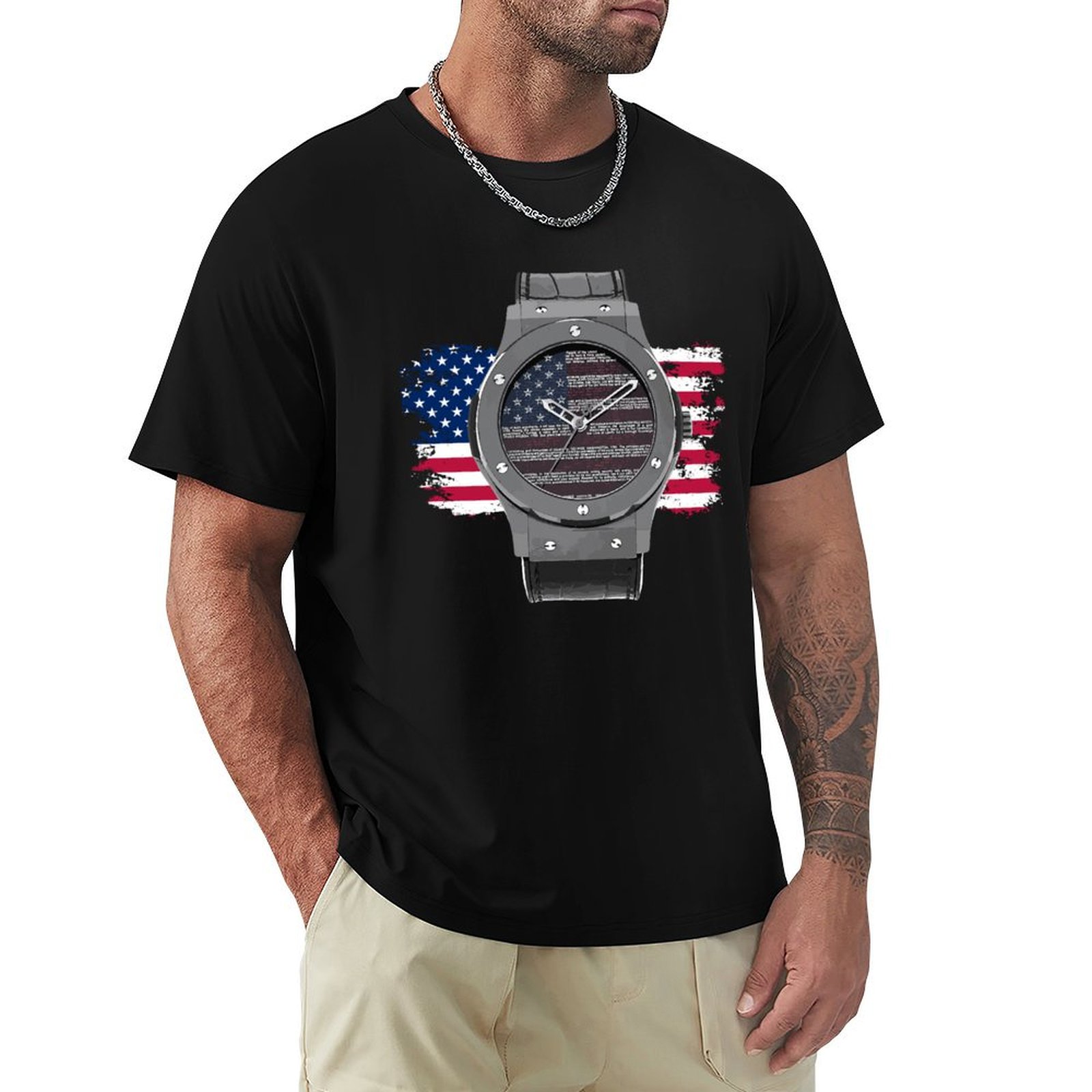 LUXURY WATCH DRAWING T-Shirt H - đánh giá và giá Luxury Watch Drawing