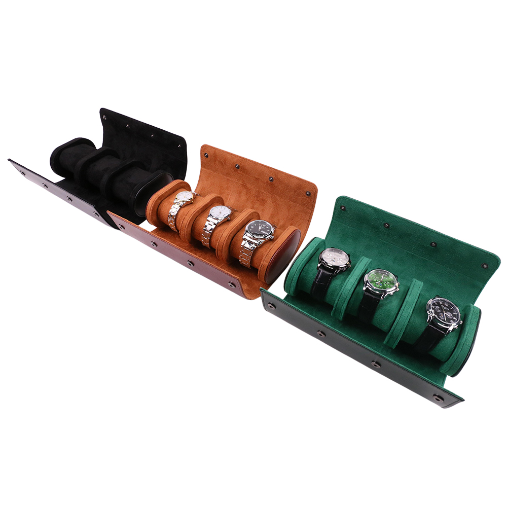 Luxury Portable 3 Slots PU Lea - đánh giá và giá Luxury Watch Case Travel