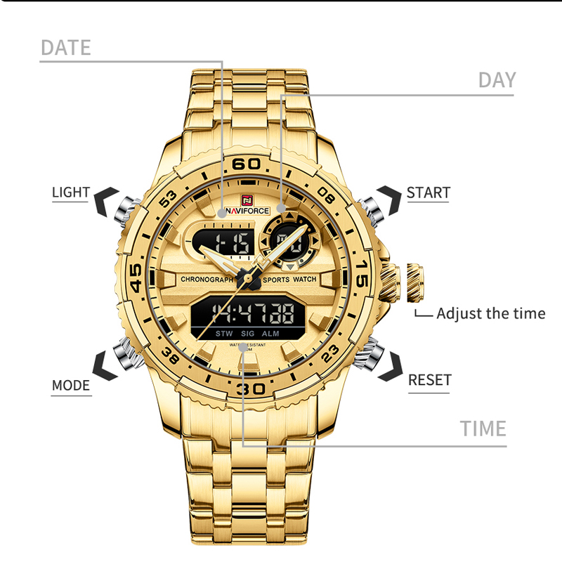 NAVIFORCE Man's Quartz Watches - đánh giá và giá Luxury Watch Trading