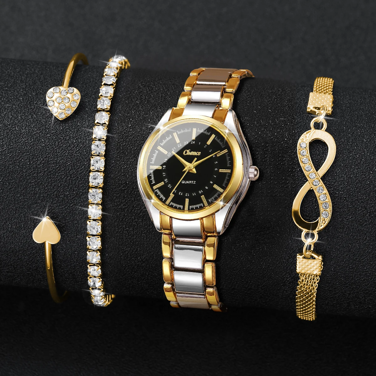 4PCS Elegant Women Watches Bra - đánh giá và giá Luxury Watch Case Travel