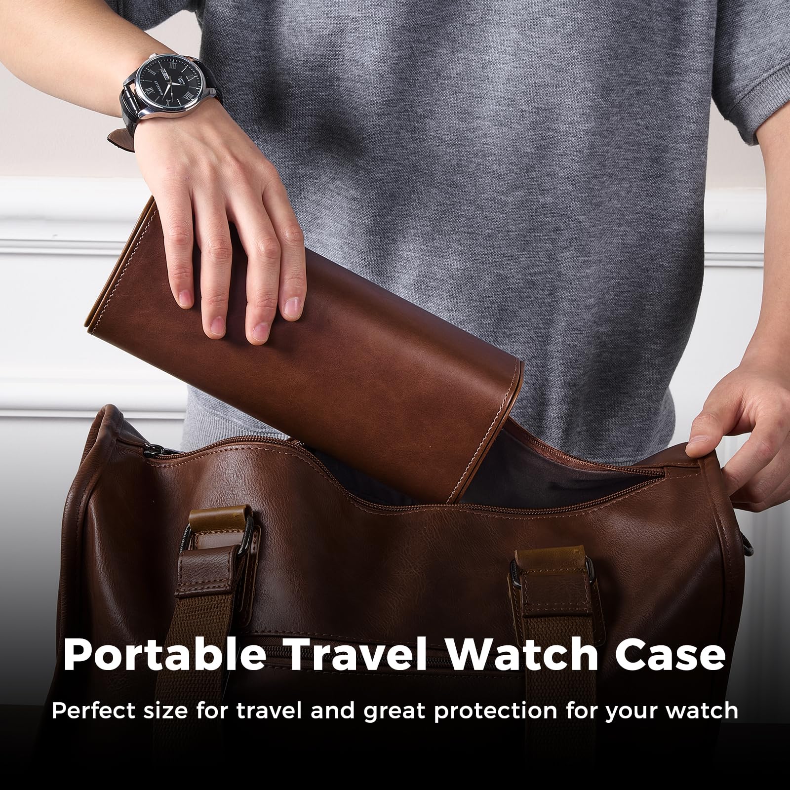 Luxury PU Leather Watch Case W - đánh giá và giá Luxury Watch Case Travel