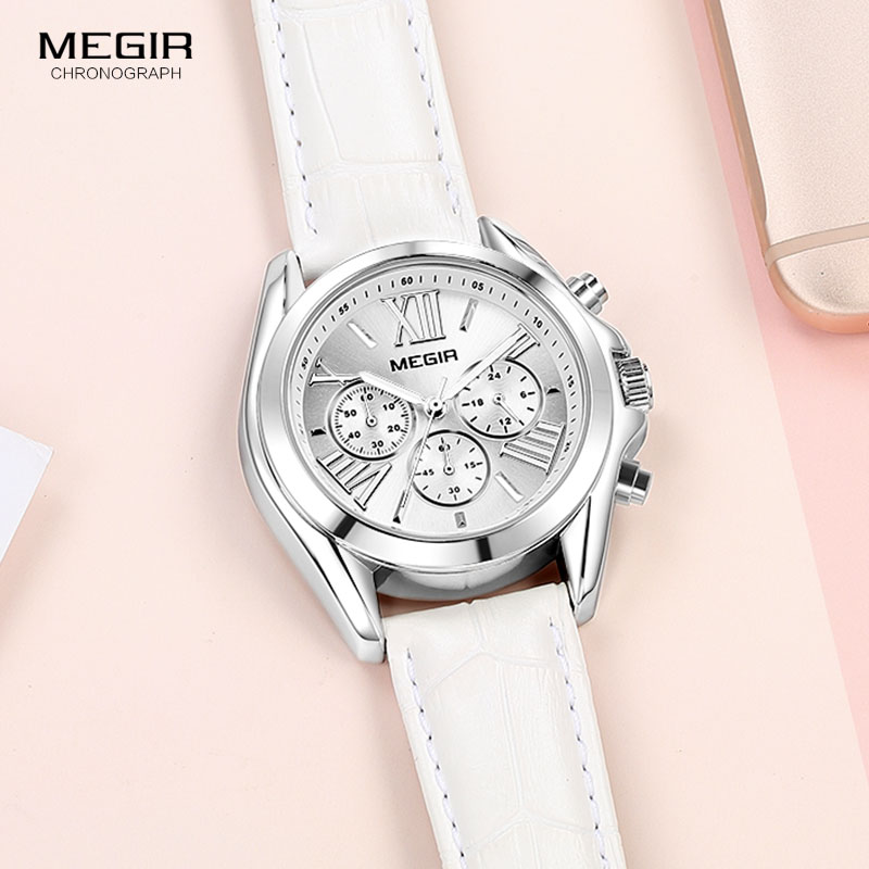 MEGIR2019 Mới Sang Trọng Dây D - đánh giá và giá Luxury Watch White
