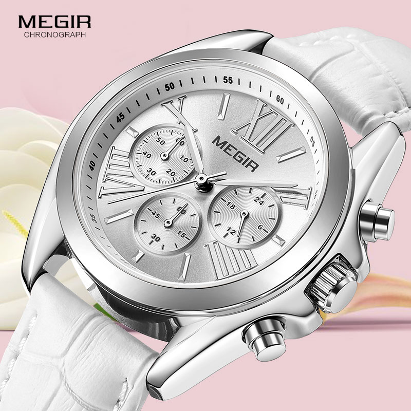 MEGIR2019 Mới Sang Trọng Dây D - đánh giá và giá Luxury Watch White
