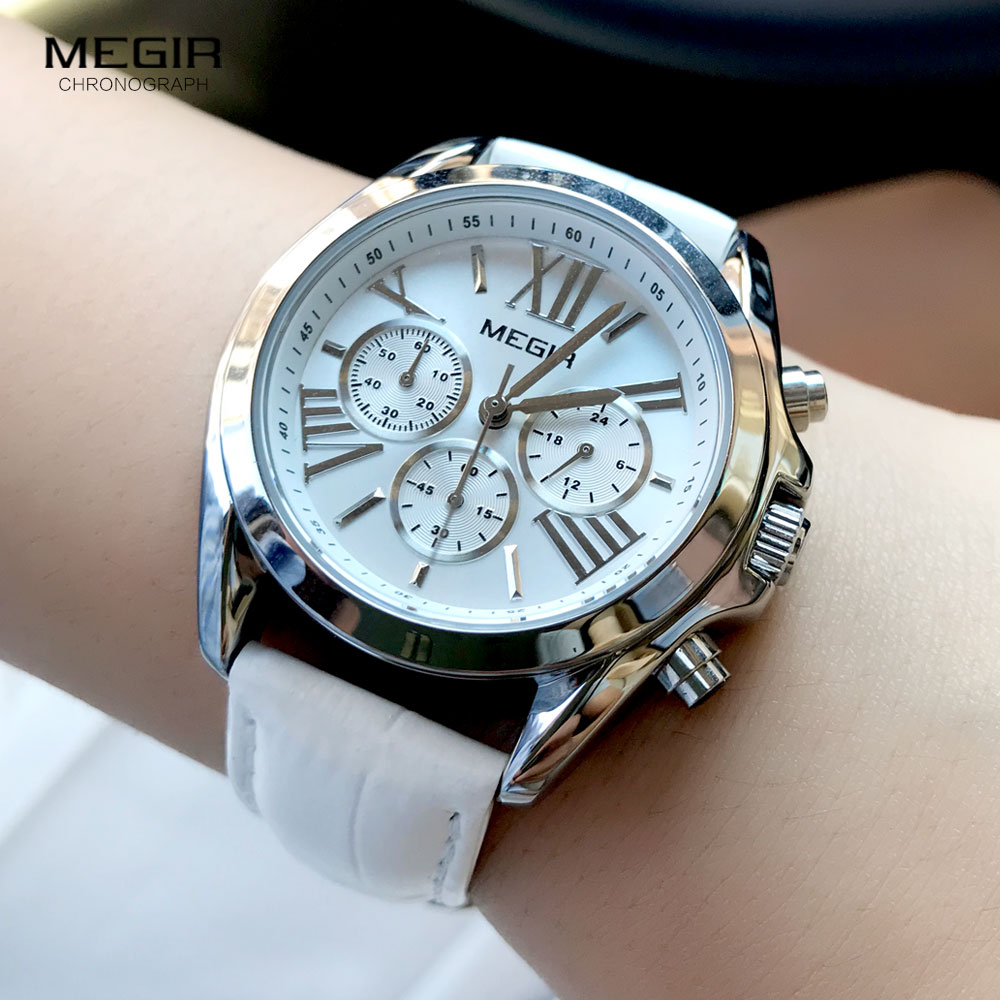 MEGIR2019 Mới Sang Trọng Dây D - đánh giá và giá Luxury Watch White