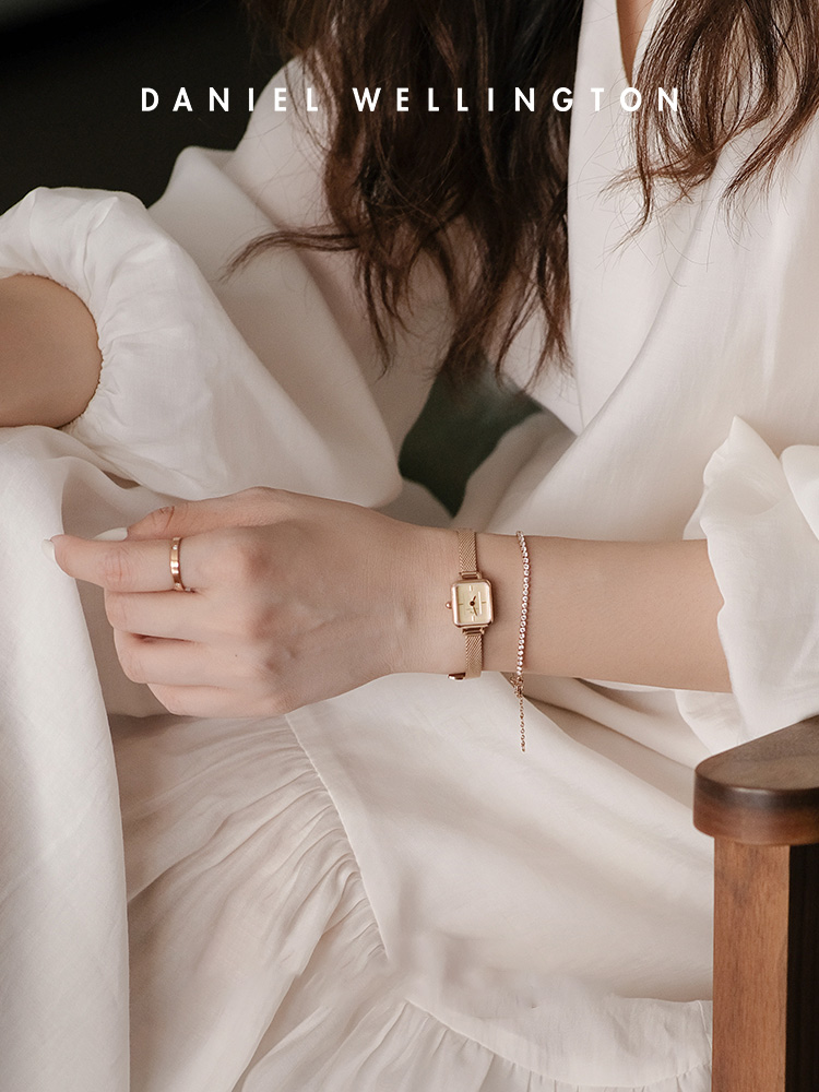 Daniel Wellington Quadro Mini  - đánh giá và giá Luxury Watch White