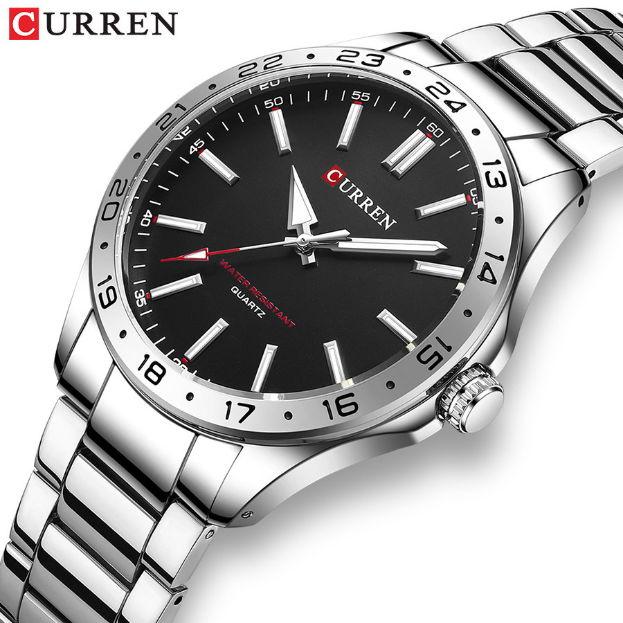 CURREN 8452 Silver White Gift  - đánh giá và giá Luxury Watch White