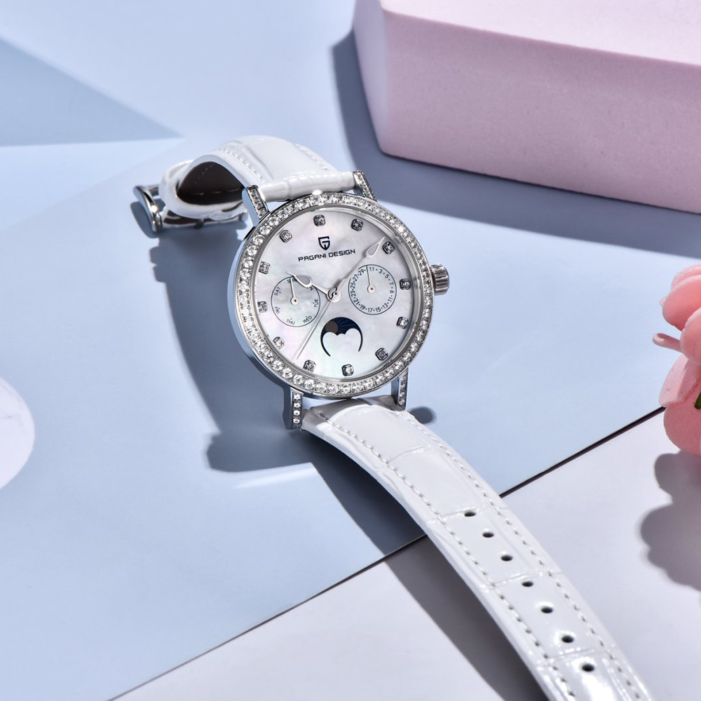 PAGANI DESIGN Women Quartz Wat - đánh giá và giá Luxury Watch White