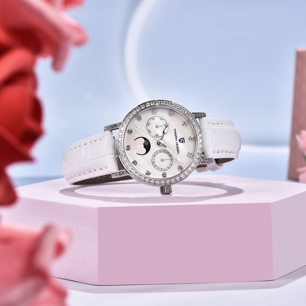 PAGANI DESIGN Women Quartz Wat - đánh giá và giá Luxury Watch White
