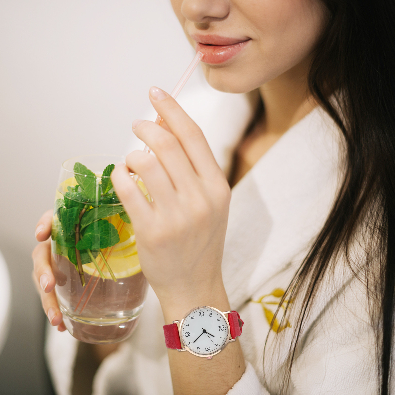 Lady Wristwatch Premium Band F - đánh giá và giá Luxury Watch White