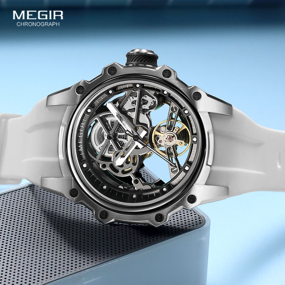 MEGIR Sports Automatic Mechani - đánh giá và giá Luxury Watch White