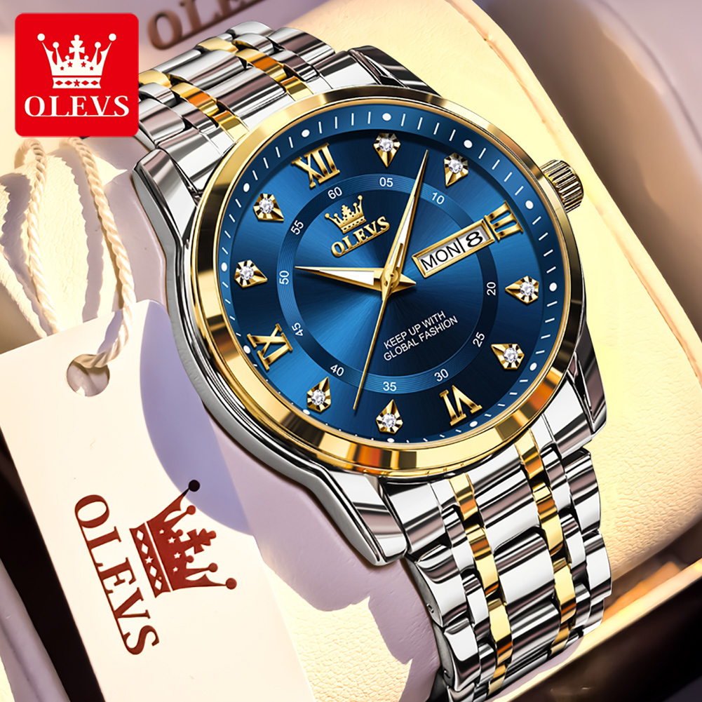 OLEVS Brand Fashion men's watc - đánh giá và giá Luxury Watch Men