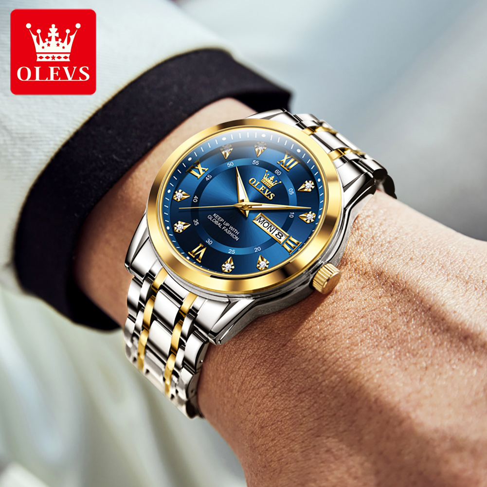 OLEVS Brand Fashion men's watc - đánh giá và giá Luxury Watch Men