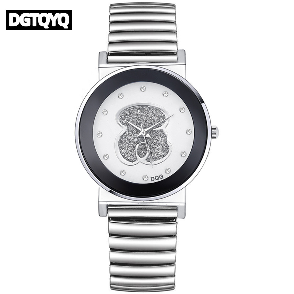 Luxury Ladies Black White Bear - đánh giá và giá Luxury Watch White