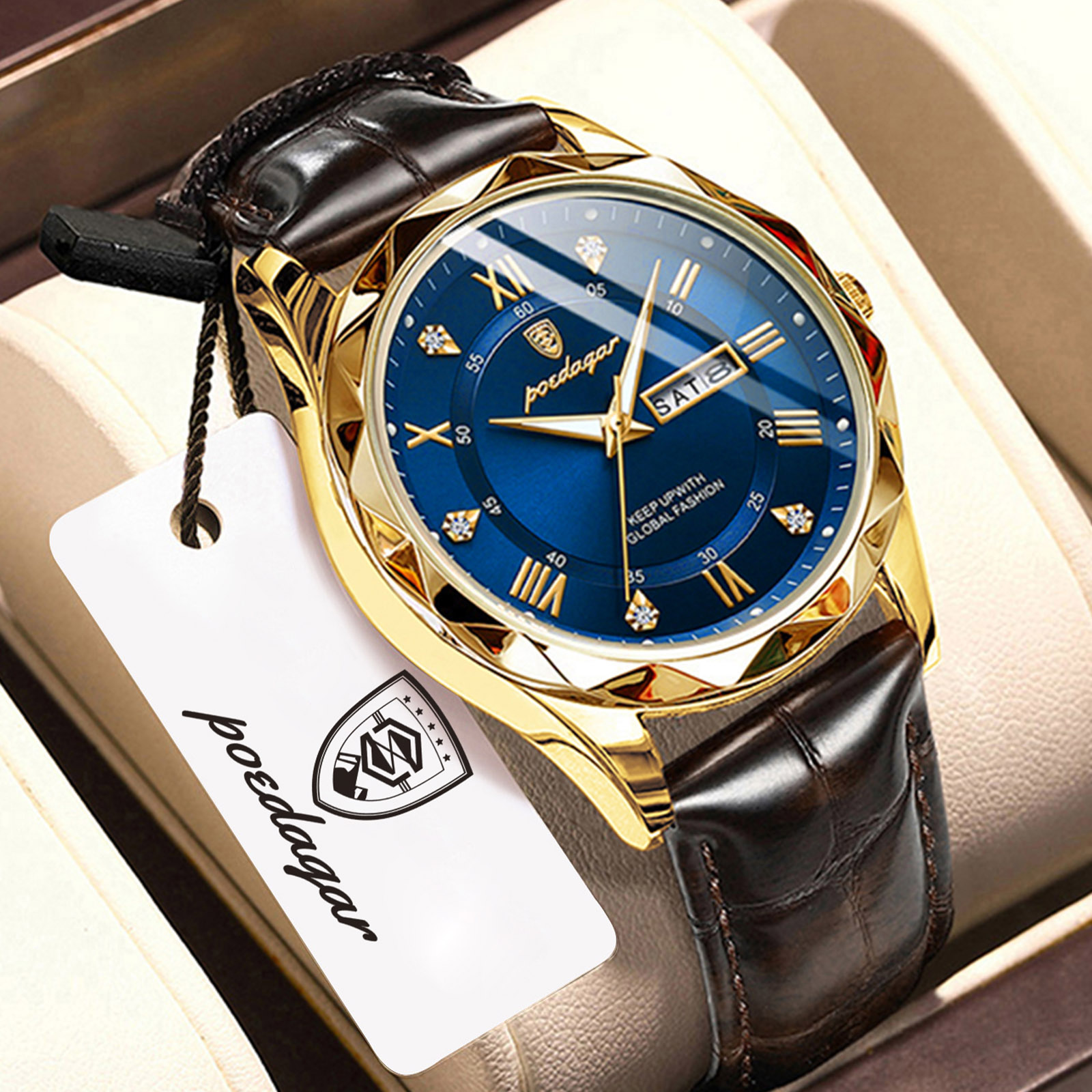 POEDAGAR Top Fashion Man Clock - đánh giá và giá Luxury Watch Wallpaper