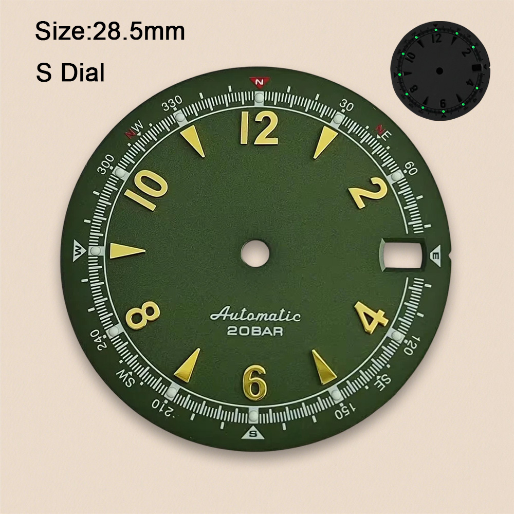 Nh35 Dial S Logo 28.5mm Retro  - đánh giá và giá Seiko Watch 5 Sports