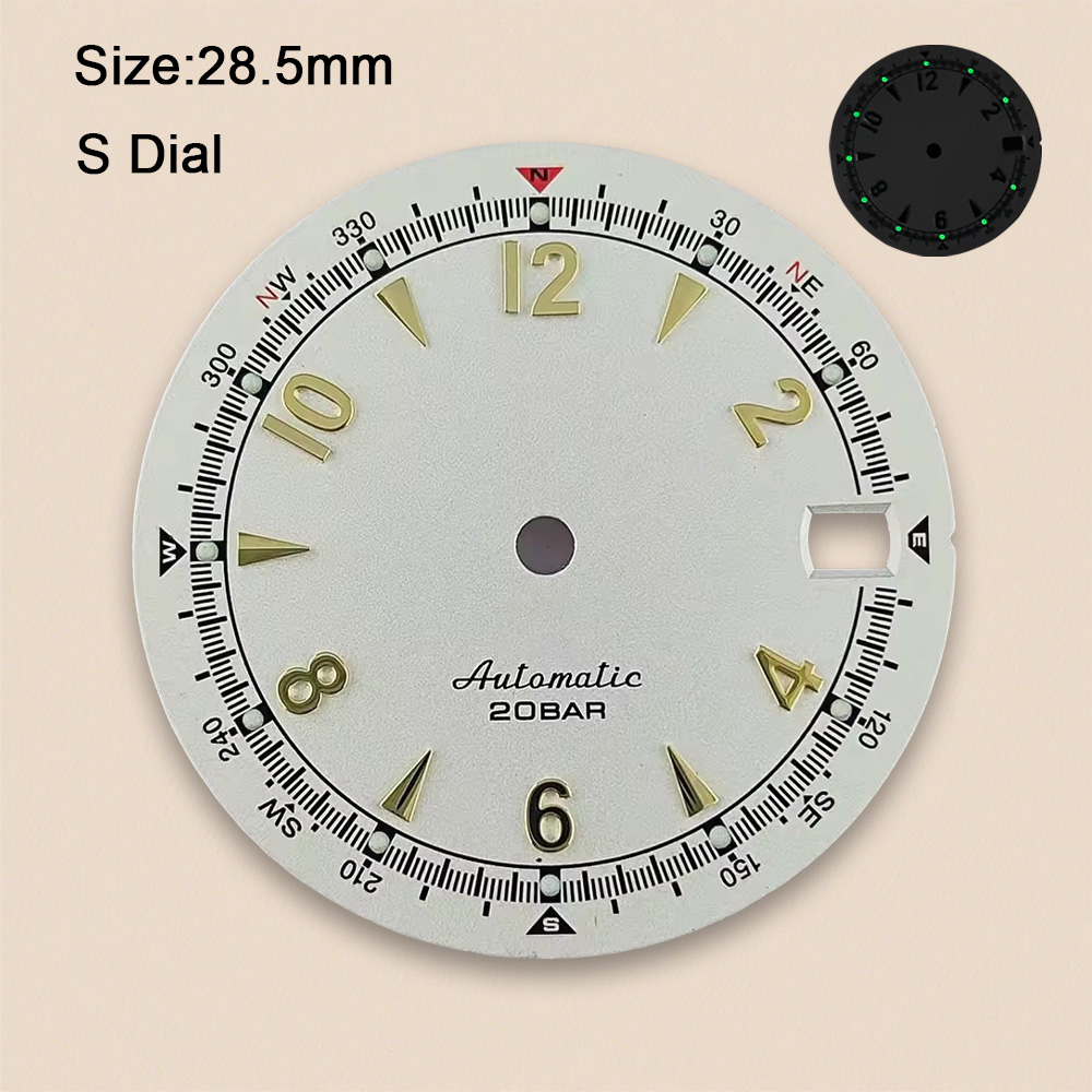Nh35 Dial S Logo 28.5mm Retro  - đánh giá và giá Seiko Watch 5 Sports