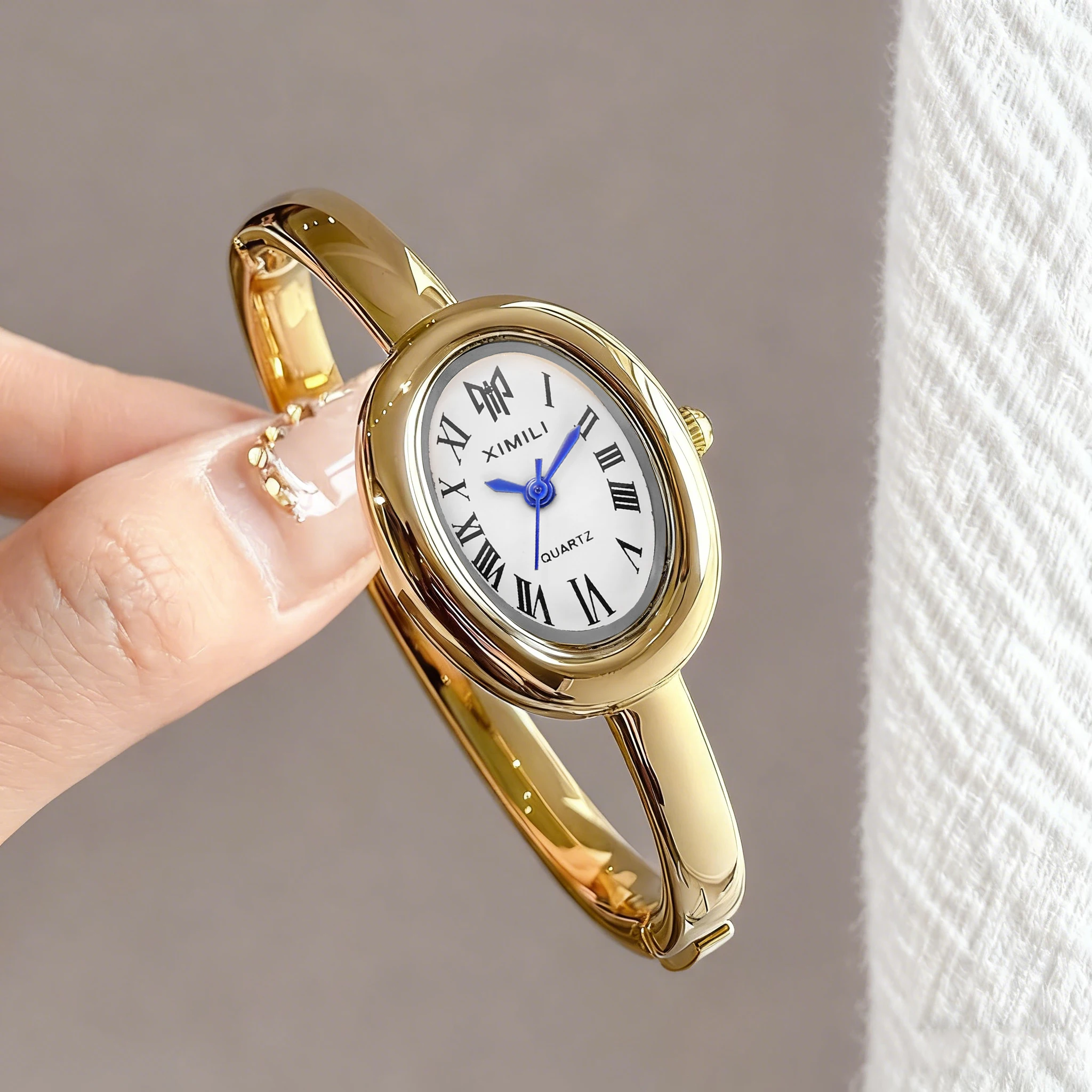 2026XIMILI Vintage Oval Bangle - đánh giá và giá Luxury Watch White