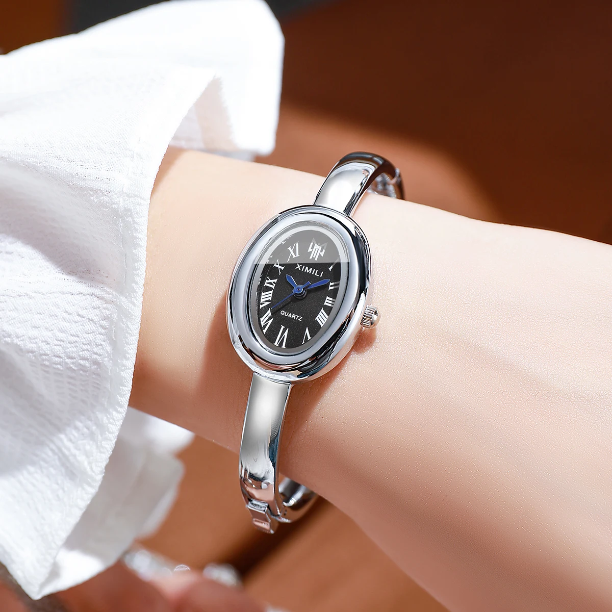 2026XIMILI Vintage Oval Bangle - đánh giá và giá Luxury Watch White
