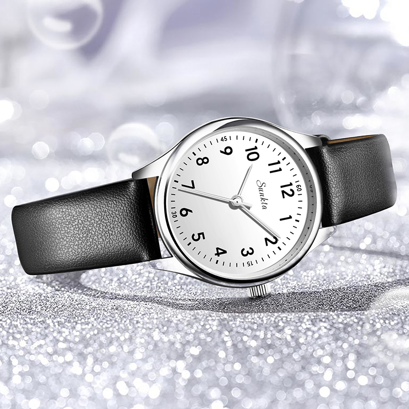 LIGE Simple Women Fashion Blac - đánh giá và giá Luxury Watch White