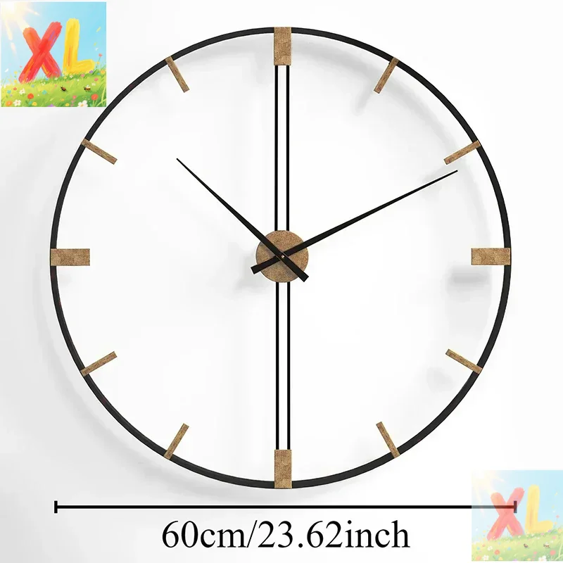 Nordic Wall Clocks Metal Wall  - đánh giá và giá Luxury Watch Wall Clock