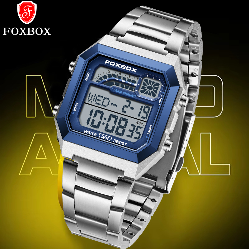 FOXBOX Fashion Luxury Digital  - đánh giá và giá Luxury Watch Men