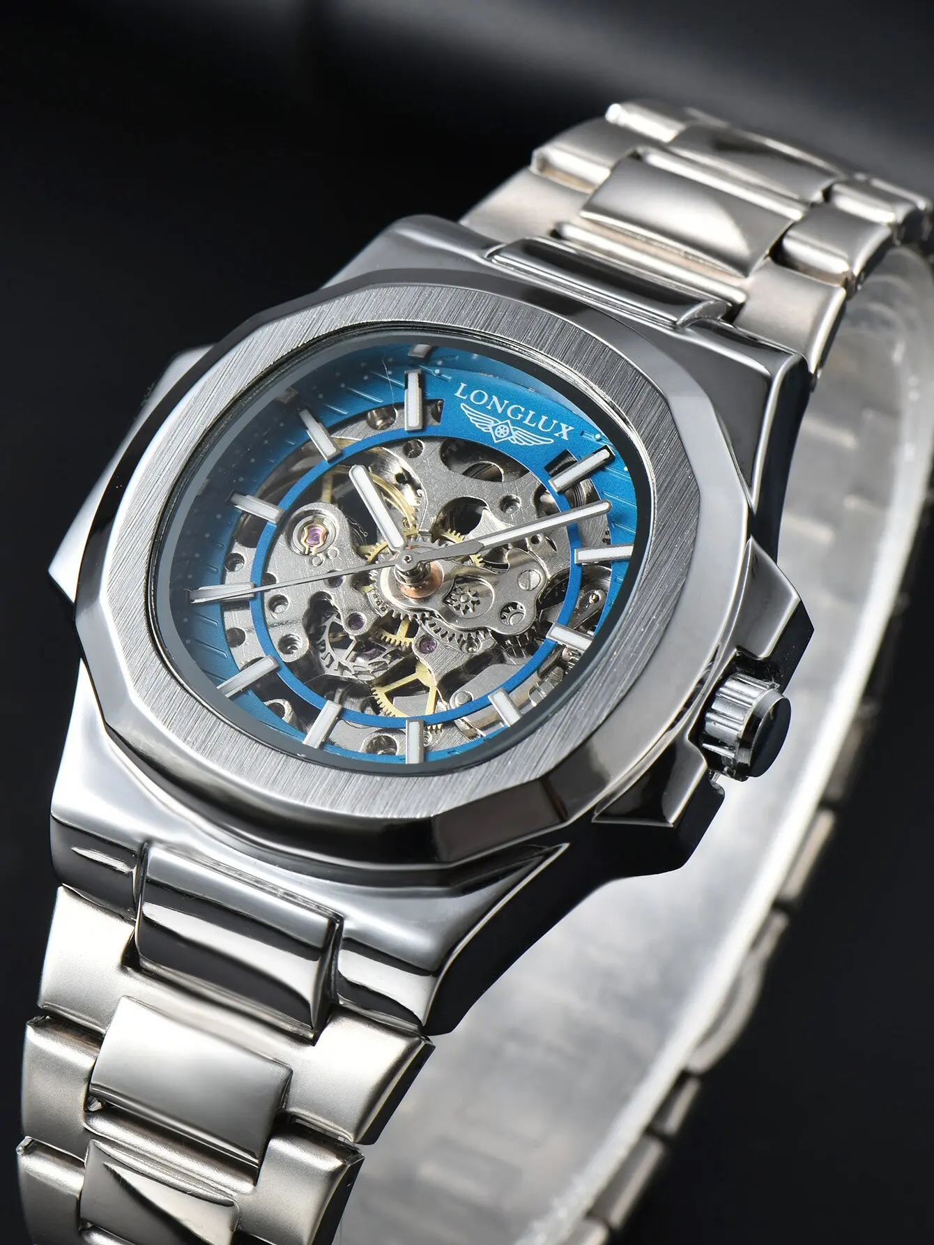 LONGLUX Men Automatic Mechanic - đánh giá và giá Seiko Watch 5 Sports