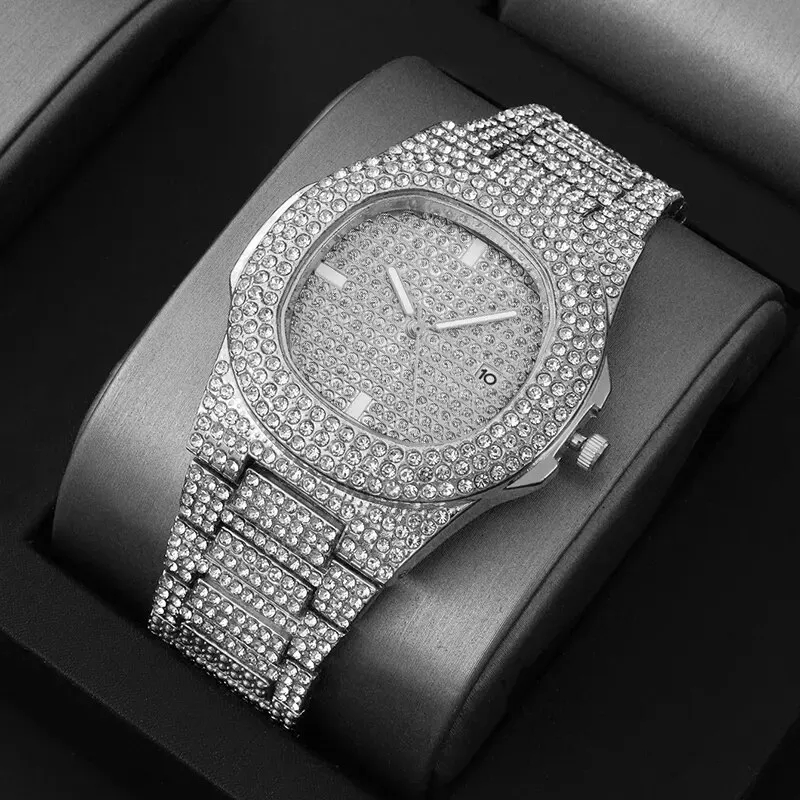 New Fashionable Full Diamond M - đánh giá và giá Luxury Watch Trading