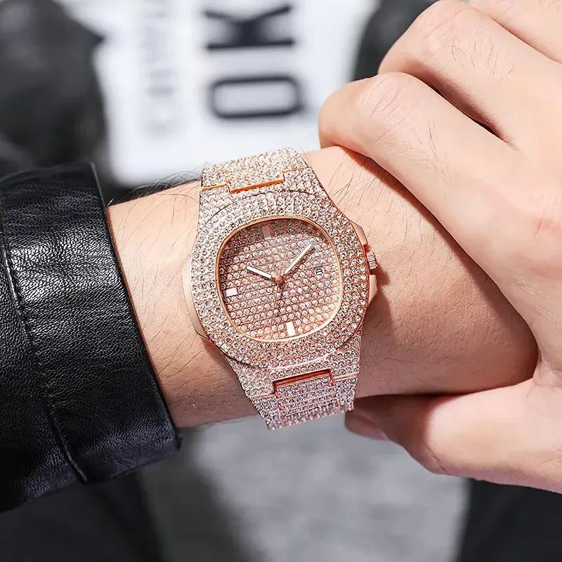 New Fashionable Full Diamond M - đánh giá và giá Luxury Watch Trading