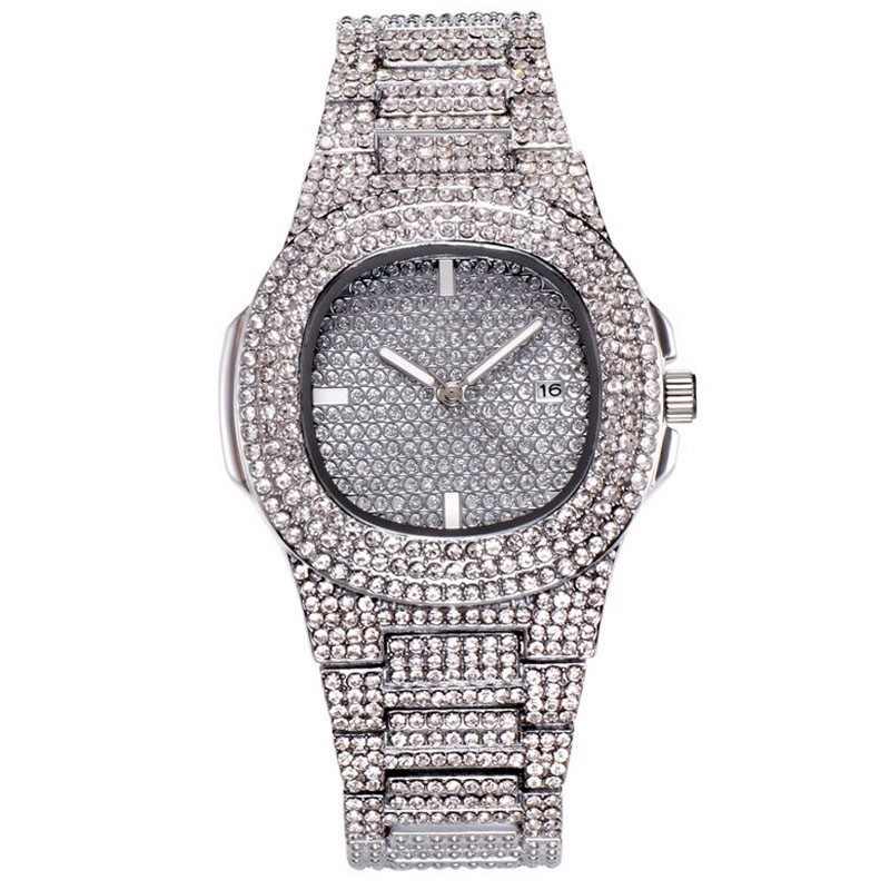 New Fashionable Full Diamond M - đánh giá và giá Luxury Watch Trading