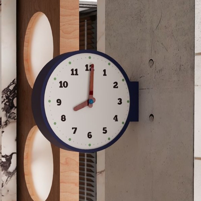 Double Sided Wall Clock Corner - đánh giá và giá Luxury Watch House